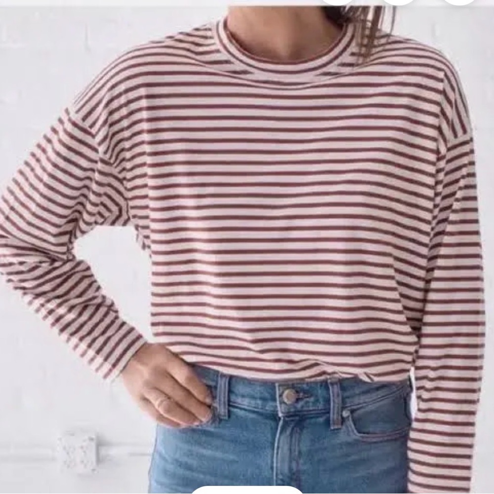 AYR French Fry Striped Long Sleeve Tee